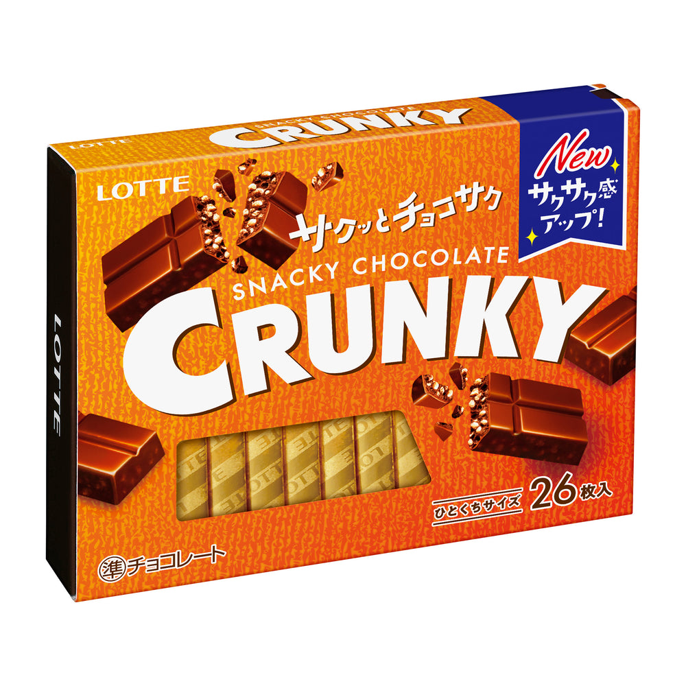 Lotte Crunky Excellent crunch chocolate 26 pieces box