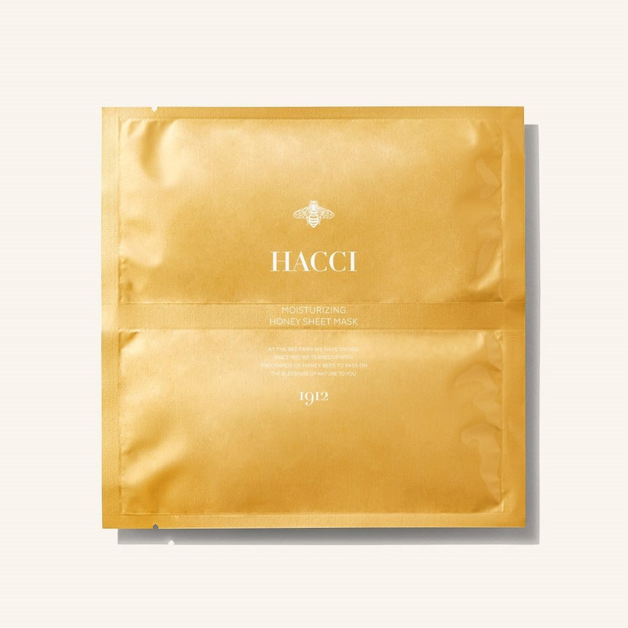 HACCI Moisturizing Honey Sheet Mask 32mL single pouch front