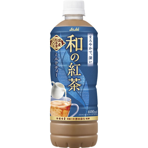 Asahi Wa no Kocha Japanese black milk tea 600ml PET bottle front package
