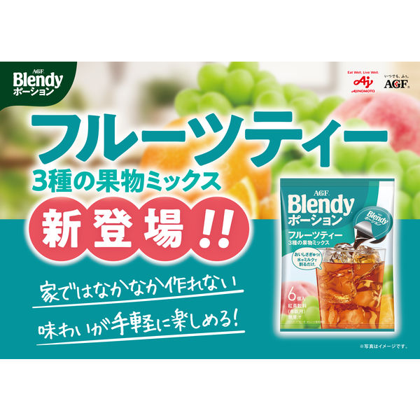 Ajinomoto AGF Blendy Portion Fruit Tea, 3 Fruit Blend, 1 bag (6 teaspoons)