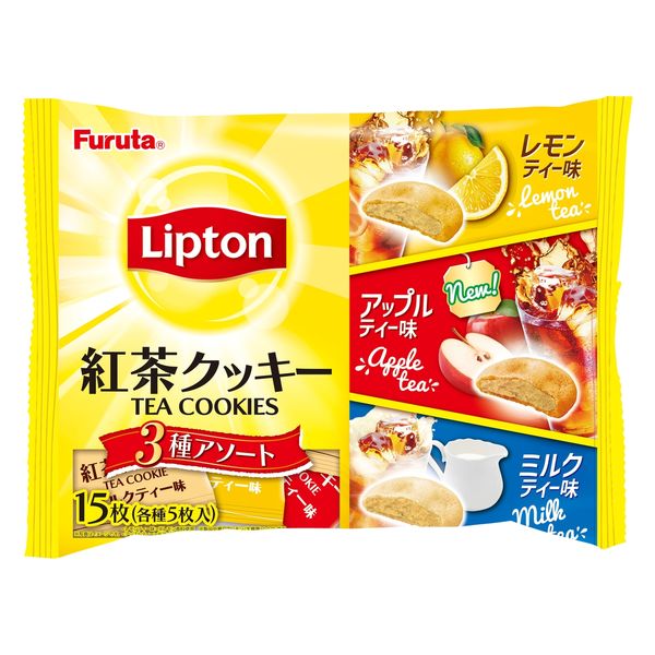 Furuta x Lipton Tea Cookies 3-Flavor Assortment 15 pieces bag