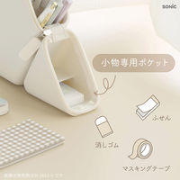 Sonic Kakusta Slim ivory pen stand small item pocket feature