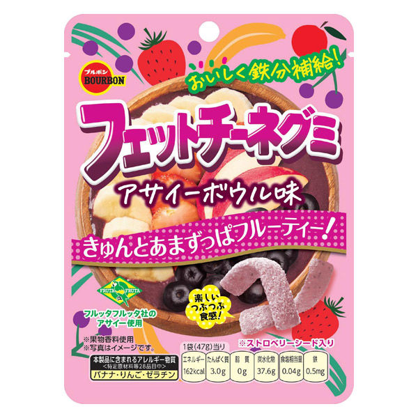 Bourbon Fettuccine Gummy Acai Bowl Flavor 47g pouch