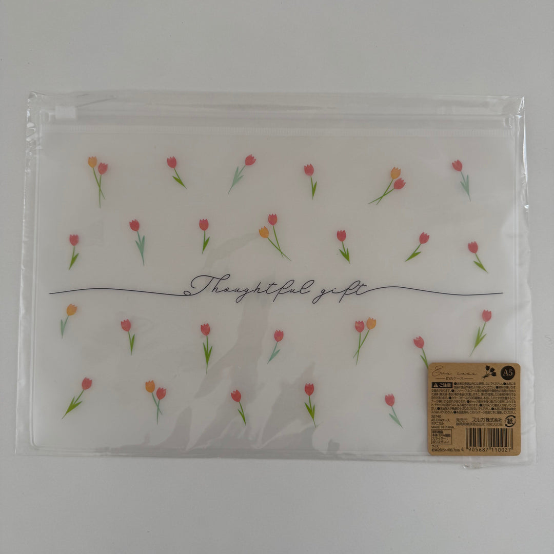 Botanical Tulip A5 EVA Zipper Case S-M