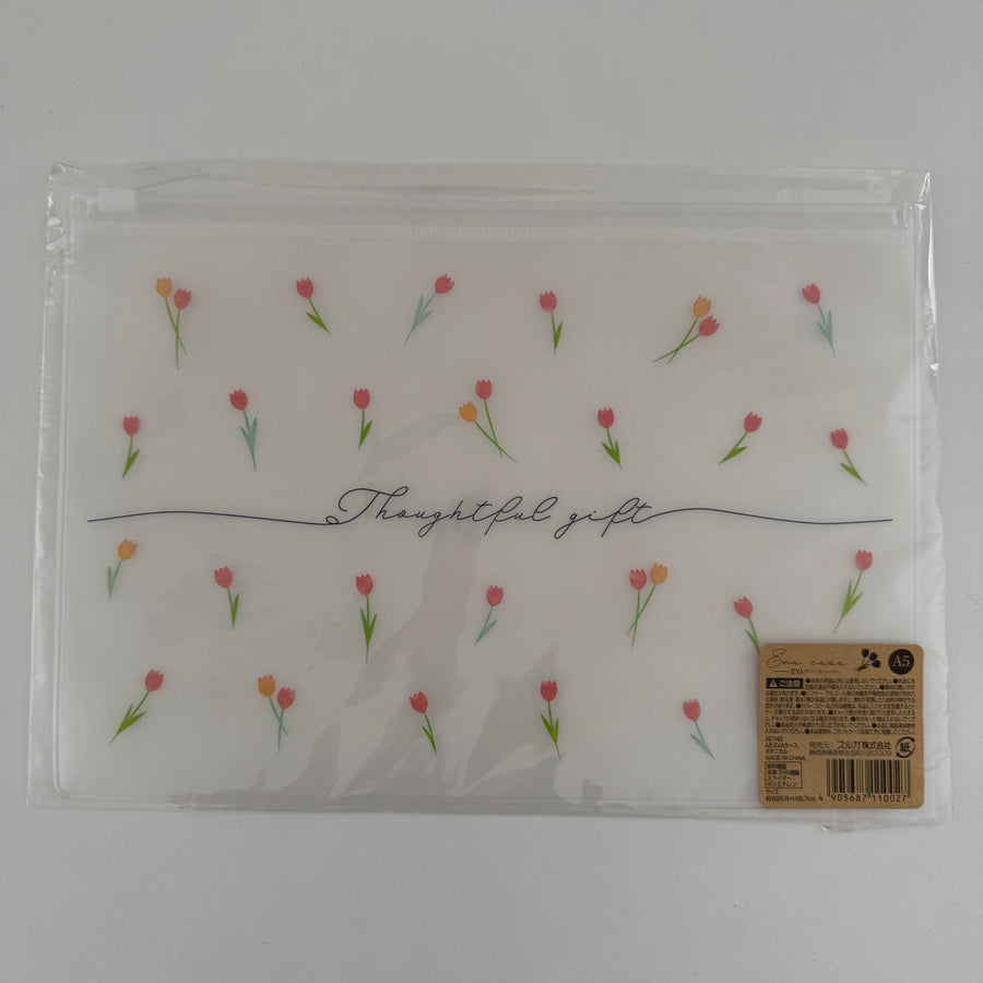 Botanical Tulip A5 EVA Zipper Case S-M