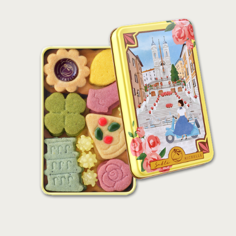 【Pre-Order】Sable MICHELLE Voyage Sable Italy Cookie Tin – 16 Pieces Sable MICHELLE