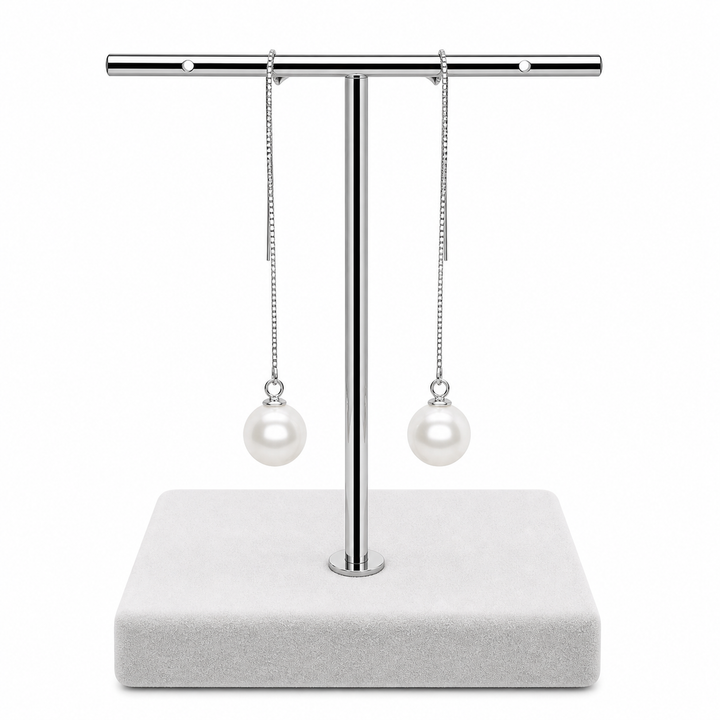 925 Sterling Silver Pearl Drop Earrings Yui mart