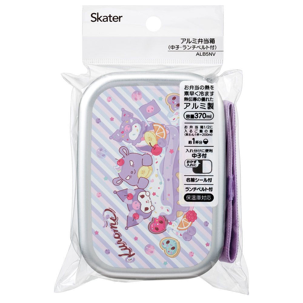 Skater Kuromi Fancy aluminum lunch box 370ml package view