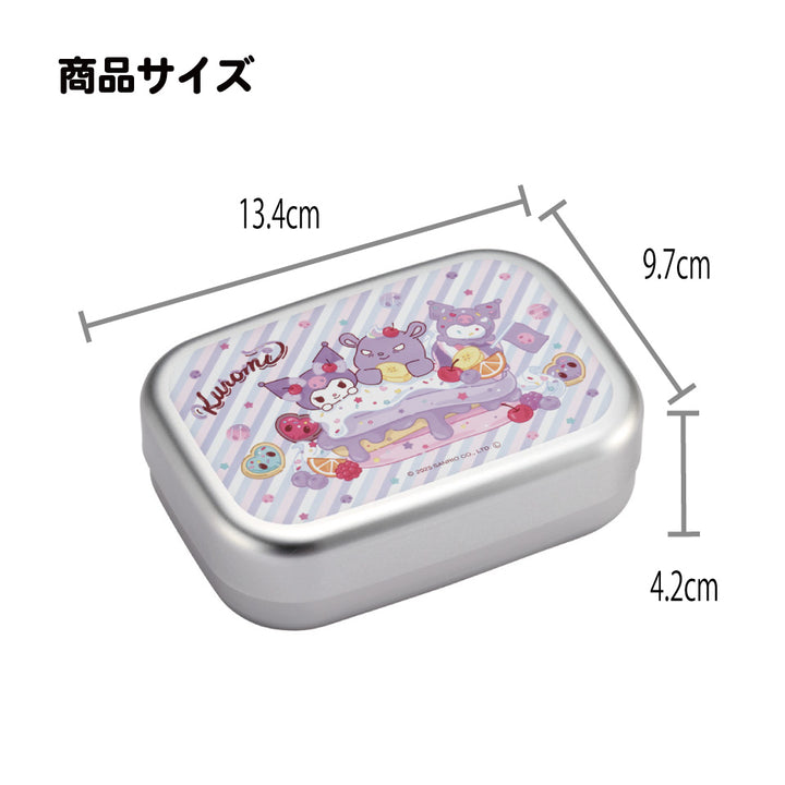 Skater Kuromi aluminum bento lunch box 370ml size guide
