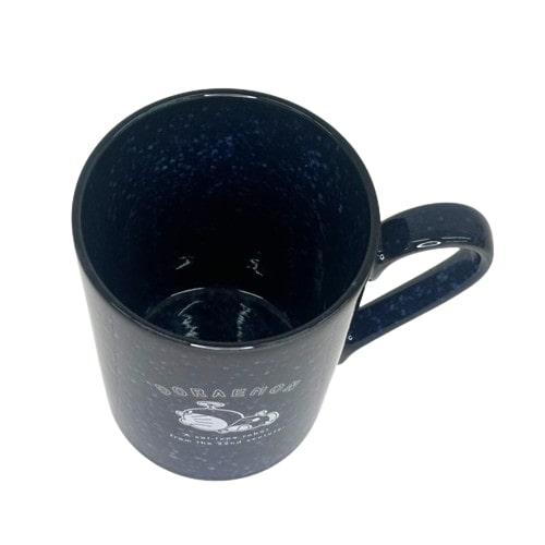 Doraemon Indigo Mug top view ceramic mug interior