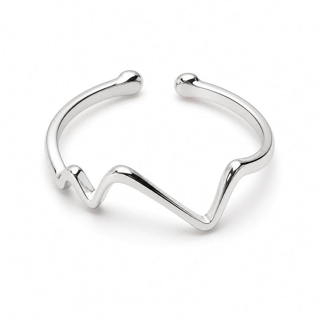 925 Sterling Silver Adjustable Open Ring – Minimalist Cat Ear Design Yui mart