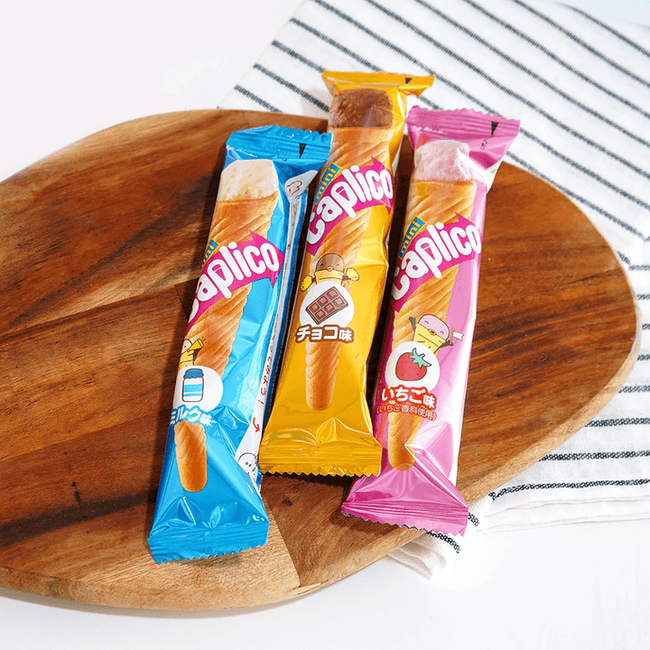 Calpico Mini Wafer Cone Chocolate & Milk & Strawberry Flavor 3.21oz Yui mart