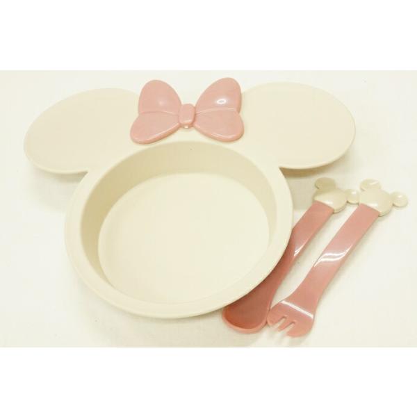 Nishiki Tokyo Disney Baby Minnie Mouse Lunch Plate Set Blue Made in Japan