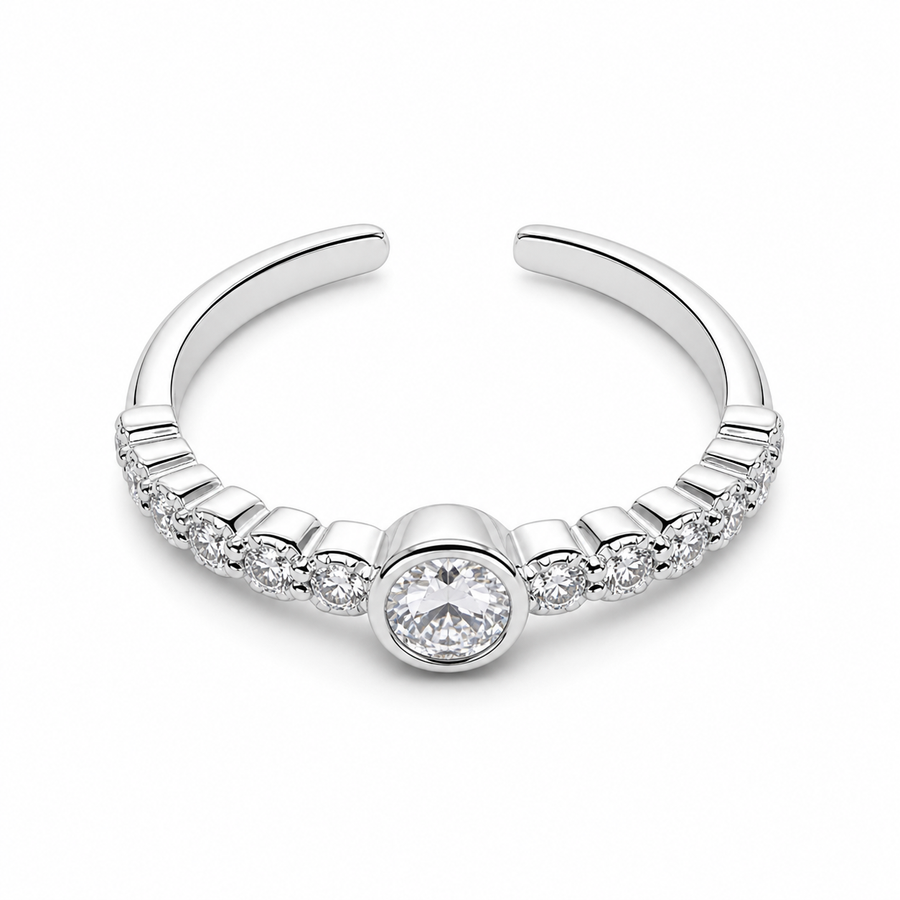 Adjustable Diamond Accent Ring Yui mart