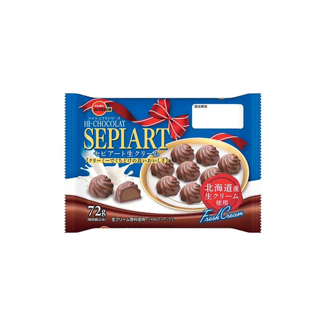 Bourbon Sepiart Fresh Cream Chocolate 72g bag
