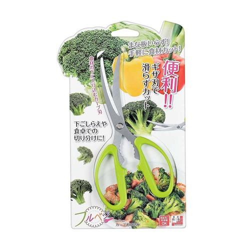 Shimomura Stainless Steel Full Veggie Curved Kitchen Scissors