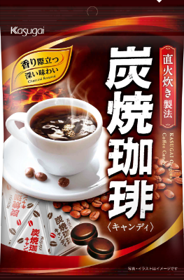 Kasugai Sumiyaki Charcoal-Roasted Coffee Candy 100g Japanese hard candy bag