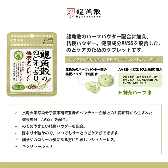 THROAT SOOTHING BELLFLOWER TABLETS MATCHA HERB Yui mart