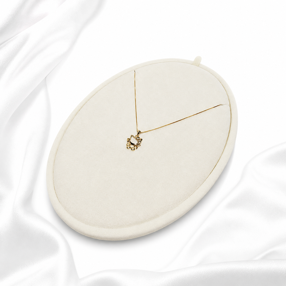 Minimalist Floral Cut-Out Pendant Necklace Yui mart