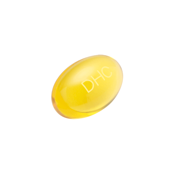 DHC Bulgarian Rose soft capsules detail with rose oil and vitamin E