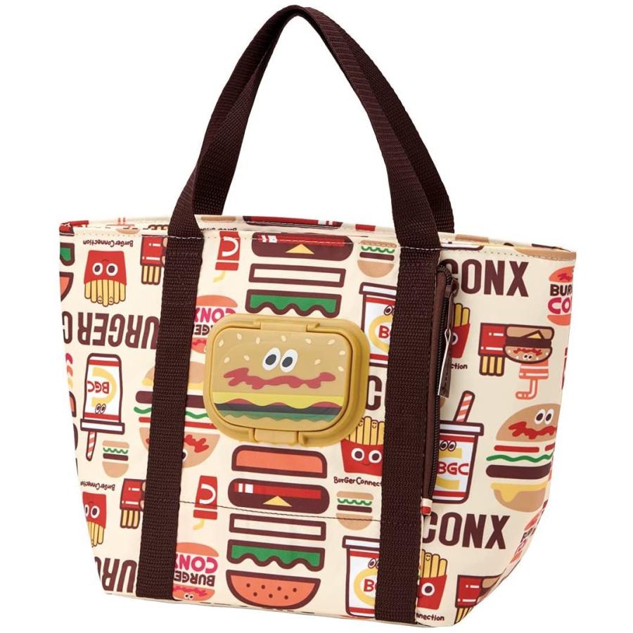 Skater Lunch Bag With Wet Wipes Bag （hamburger）