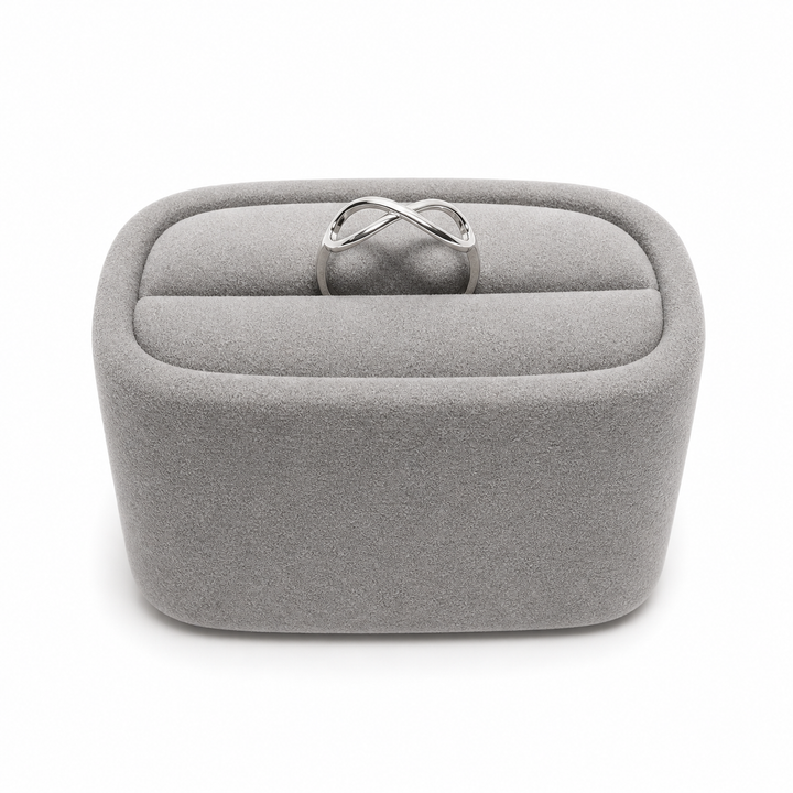 925 Sterling Silver Infinity Adjustable Ring – Minimalist Open Resizable Ring Yui mart
