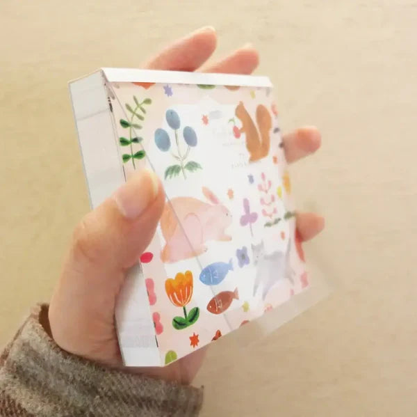 Cozyca Aiko Furukawa Memo Pad-Flowers and Animals Yui mart