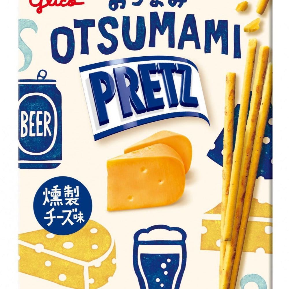Glico Otsumami Pretz Smoked Cheese Snack Sticks 24g Japanese savory pretzel snack pack