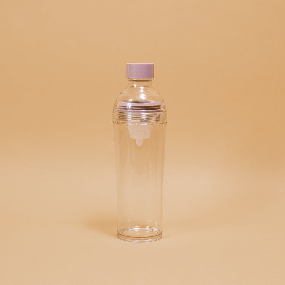HARIO Filter-In Bottle Portable 400ml Smoky Pink cold brew tea bottle