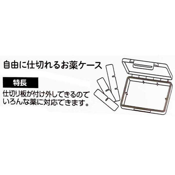 Medicine case that can be partitioned freely