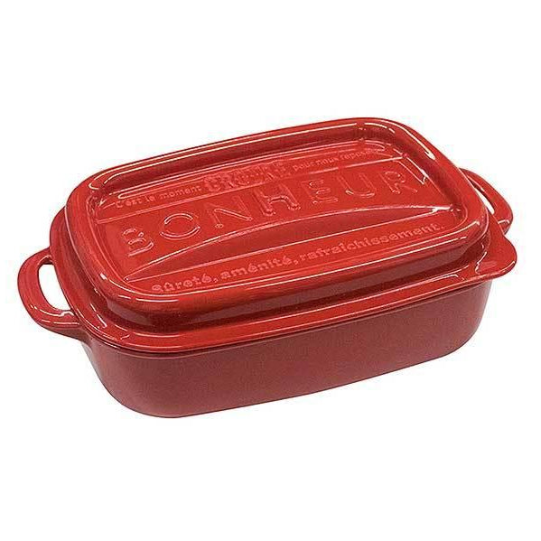 Bonheur Square 3L red bento lunch box 500ml