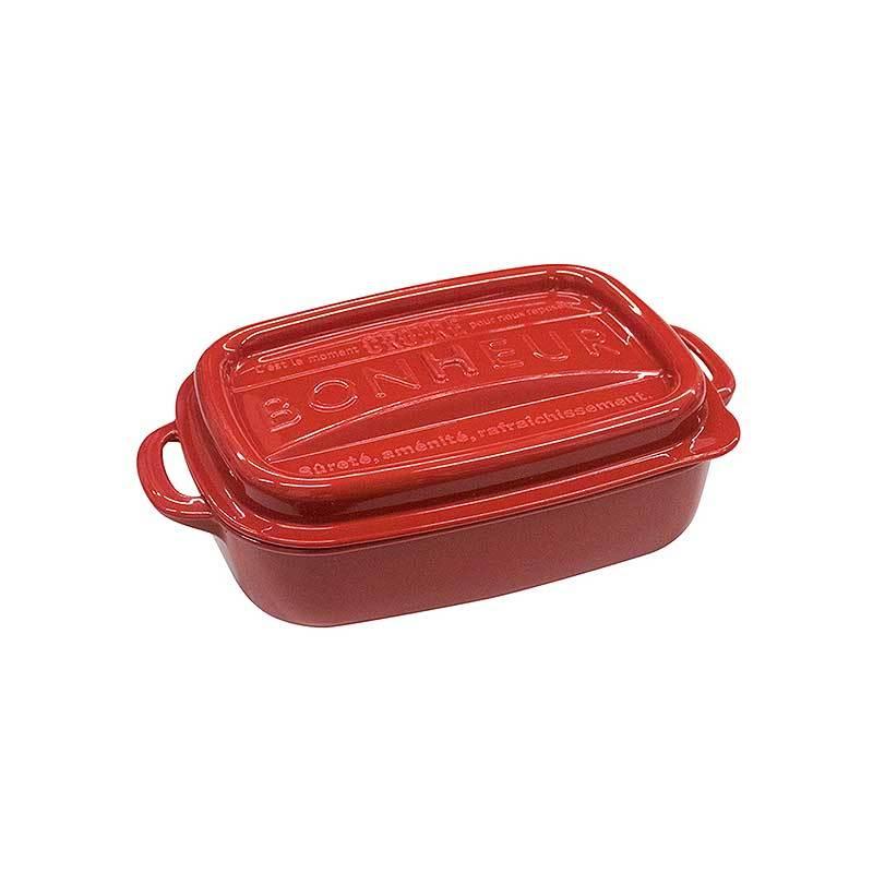 Bonnur Square Red Lunch Box 3L Size Yui mart