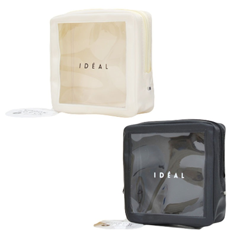 Can Do IDEAL Clear Window Pouch Small black and white mini storage pouch