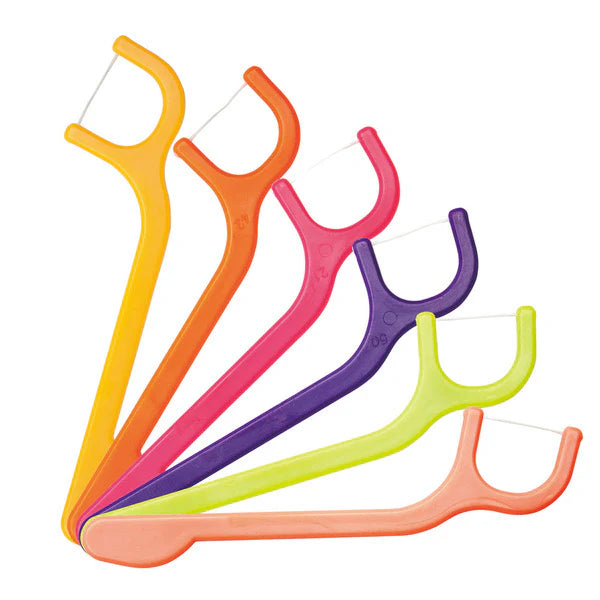UFC FLOSSY Children's Safety Dental Floss, Fruit Flavored, 60 pieces (Made in Japan) Yui mart
