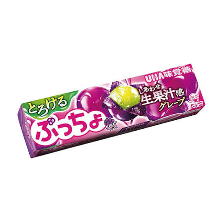 UHA Mikakuto Puccho Kyoho Grape Soft Candy Stick 10 Pieces UHA Mikakuto