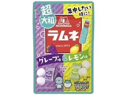 Morinaga Super-Large Ramune: Grape & Lemon (48g) Yui mart
