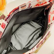 Skater Lunch Bag With Wet Wipes Bag （hamburger）