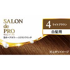 DARIYA Salon de Pro Foam Hair Color EX 4 Light Brown Yui mart