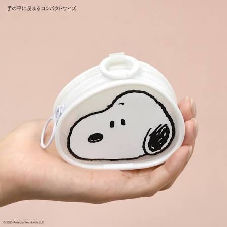 PEANUTS Snoopy Clear Gadget Pouch White by Gourmandise Gourmandise