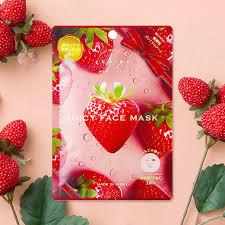 Strawberry Juicy Face Mask (1 sheet) Yui mart