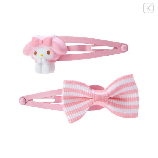 Sanrio My Melody Iron Hairpin 2-Pack (Pink Bow)