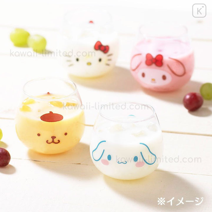 Sanrio Hello Kitty 320ml glass tumbler gift box detail