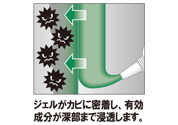 UYEKI Kabitorudesu PRO thick green gel for bathroom grout and silicone seams