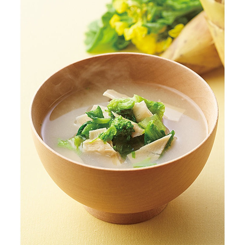 Kayanoya seasonal freeze-dried miso soup box side view