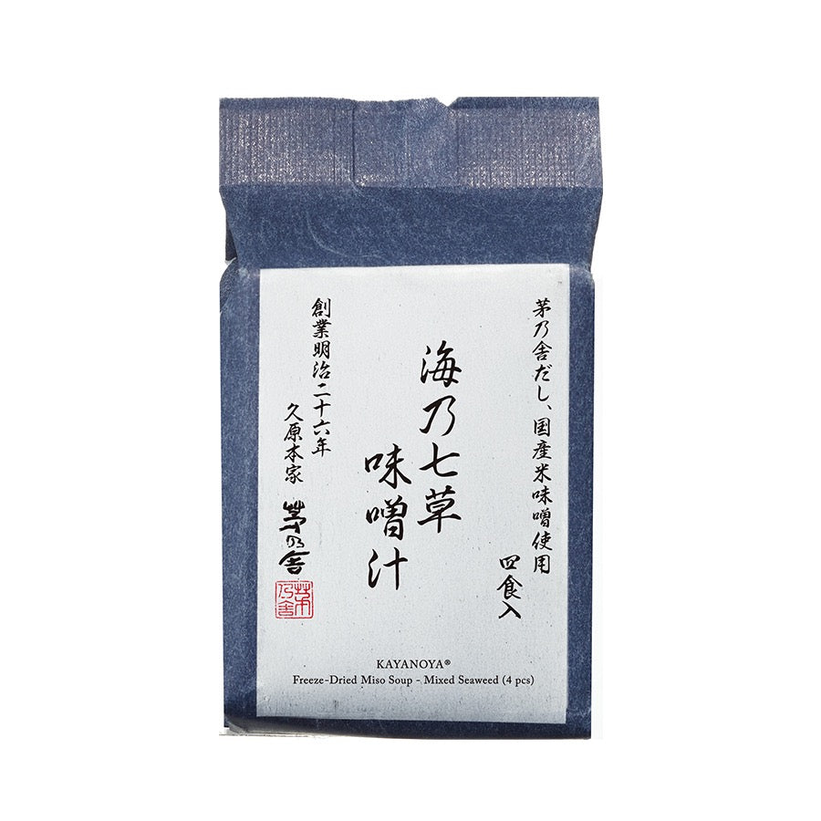 Kayanoya Mixed Seven Seaweed Freeze-Dried Miso Soup 4 Packets package