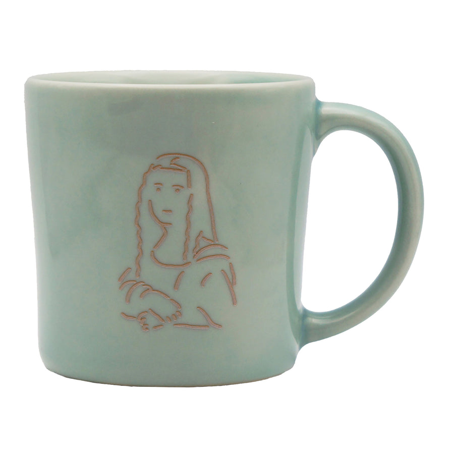 EL COMMUN Masterpiece Mug Da Vinci Mona Lisa 270ml Japanese ceramic art mug