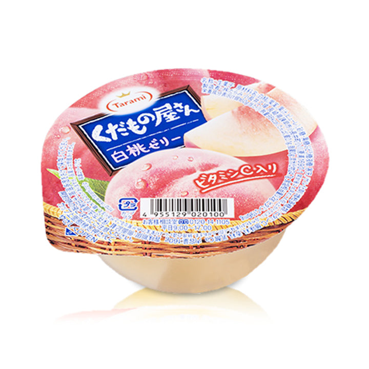 Tarami Kudamono White Peach Fruit Jelly Dessert 160g package image