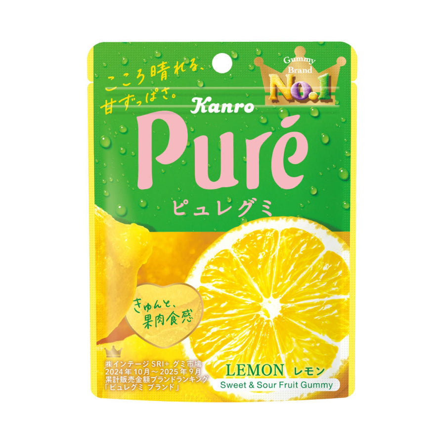 Kanro Pure Lemon Gummy Candy 56g square product image
