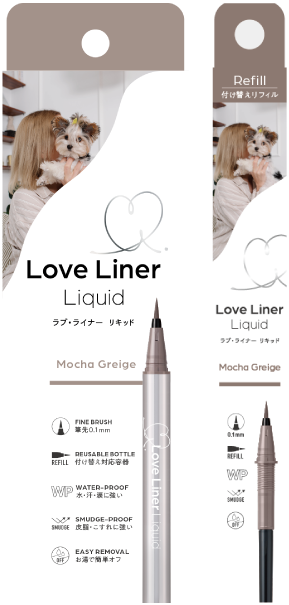Love Liner Liquid Eyeliner R5 Mocha Greige product and refill packaging