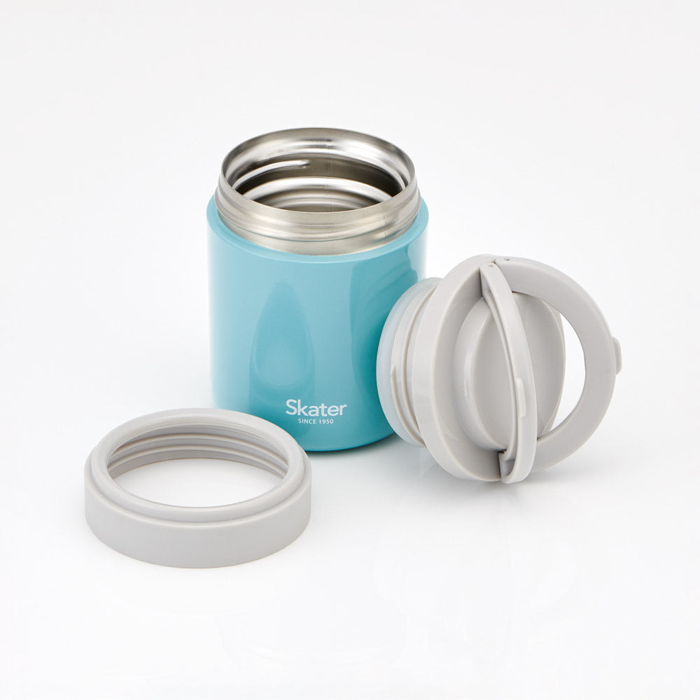 Skater Lake Green 300ml food jar open stainless steel interior
